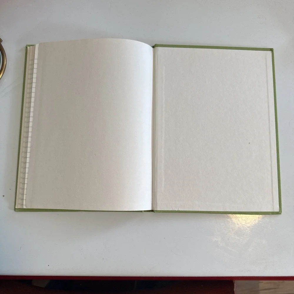 Vintage Linen Covered Records Notebook Federal Supply Service Unused 8